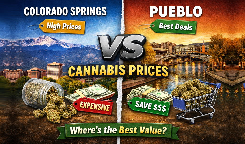 ColoradoSprings vs Pueblo Cannabis Prices
